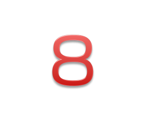 数字の8のイメージ