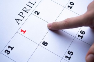 The,Date,Of,April,1,Is,Circled,On,The,Calendar