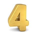 数秘術の運命数「4」のイメージ