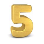 数秘術の運命数「5」のイメージ
